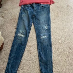 White House Black Market distressed jeans